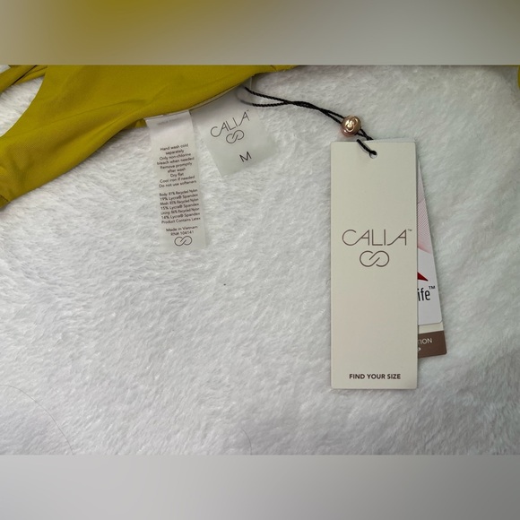 Calia Mustard Yellow Bra. Photograph eight for reference only - Picture 6 of 8